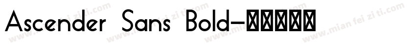 Ascender Sans Bold字体转换